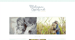 Desktop Screenshot of melissacopeland.com